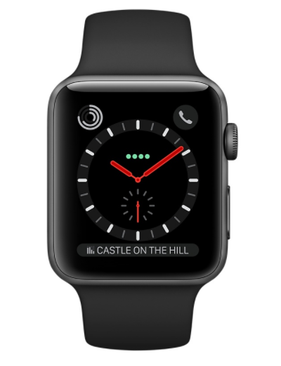 Apple - Watch Series 3 GPS + Cellular Stainless Steel Case 38mm